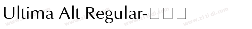 Ultima Alt Regular字体转换